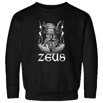 Discover Zeus God Lightning Greek Mythology Sweatshirts