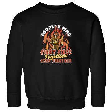Discover Firefighter Thin Red Line Couple Sweatshirts