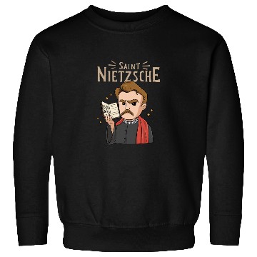 Discover Saint Nietzsche Design for a Philosophy Student Sweatshirts