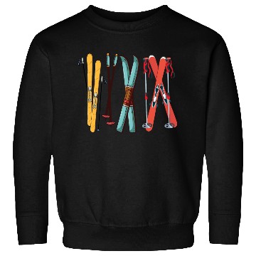 Discover Funny Skiing Colorful Ski Skier Gift Sweatshirts
