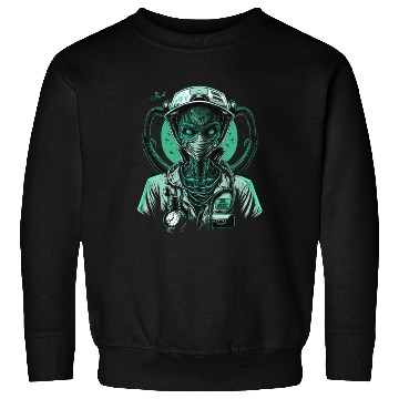 Discover Alien Nurse Stethoscope Syringe UFO Sweatshirts