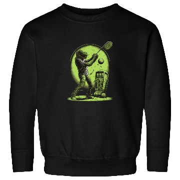 Discover Alien Playing Golf Golfer UFO Extraterrestrial Sweatshirts