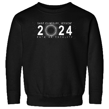 Discover Solar Eclipse Saint Johnsbury Vermont April 8 2024 Sweatshirts