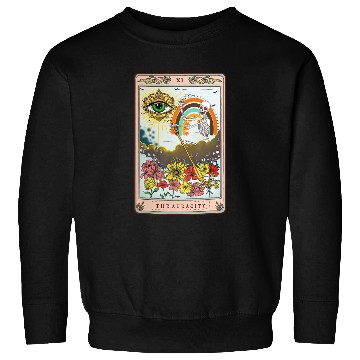 Discover Retro Skeleton Riding Cloud The Audacity Tarot Car Sweatshirts