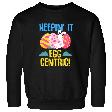 Discover Easter Rabbit Easter Bunny Flowers Eggs Sweatshirts