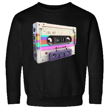 Discover 80s Music Cassette Tape : 3D, Neon, 80s songs Sweatshirts