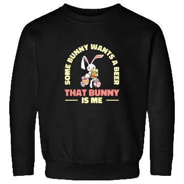Discover Easter Bunnies Beer Drinking Holiday Rabbit Sweatshirts