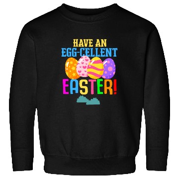 Discover Easter Colorful Egg Dye Rabbit Egg Hunt Sweatshirts