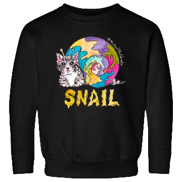 Discover Psychedelic Kitten Snail Sweatshirts