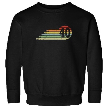 Discover 40th Birthday Retro Vintage 40 Years Men Women Sweatshirts