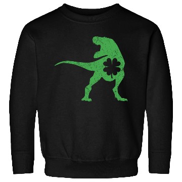 Discover Tyrannosaurus T Rex Dinosaur St Patricks Day Irish Sweatshirts
