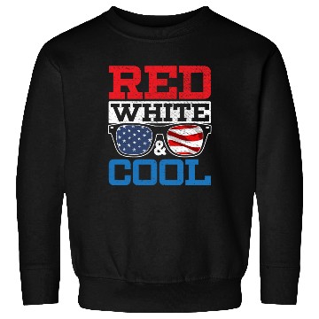Discover Red White And Cool America USA Flag 4th Of July Sweatshirts