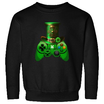 Discover St Patricks Day Video Game Sweatshirts | Gamer Leprechau