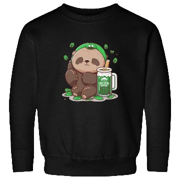 Discover Sloth drinking beer sloth wear irish sunglass Sweatshirts