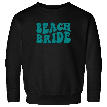 Discover Beach Bride Teal Beach Theme Bachelorette Sweatshirts