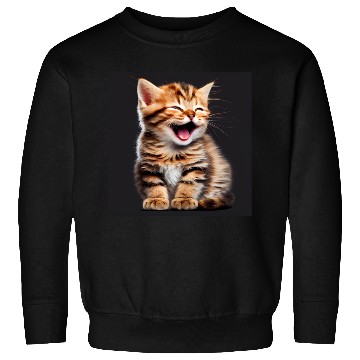 Discover Cute Laughing Cat Sweatshirts