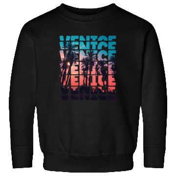 Discover Venice Beach California Vacation Ocean Palm Tree Sweatshirts