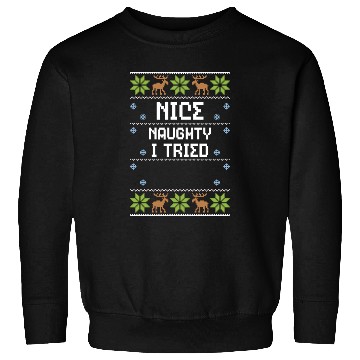 Discover Nice Naughty I Tried Sweatshirts