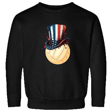 Discover Patriotic America USA Flag 4th Of July Volleyball Sweatshirts