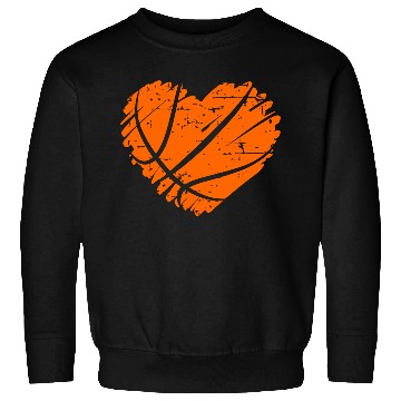 Discover I Love Basketball with Heart Shape Sweatshirts