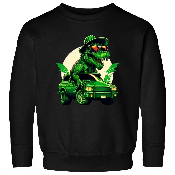 Discover St Patricks Day Dinosaur Monster Truck Trex Sweatshirts
