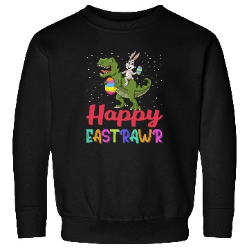 Discover Dinosaur Bunny Happy Easter Sunday Sweatshirts