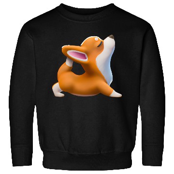Discover Corgi dog in yoga pose Sweatshirts