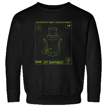 Discover Happy st Patrick's day - character unlocked Sweatshirts