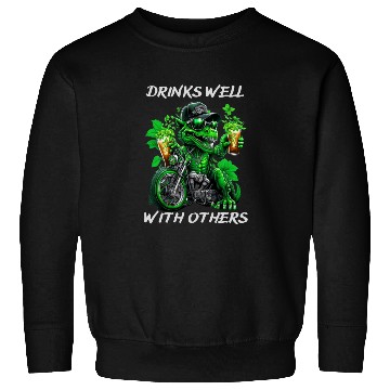 Discover Drinks well with others st patrick's day Dinosaur Sweatshirts