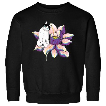 Discover Lotus Cat Sweatshirts