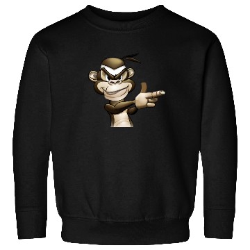 Discover Gangster Monkey Graffity Handgun Sweatshirts