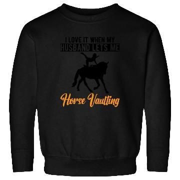 Discover Funny Equestrian Horse Vaulting Wife Sweatshirts