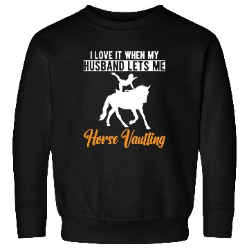 Discover Funny Equestrian Horse Vaulting Wife Sweatshirts