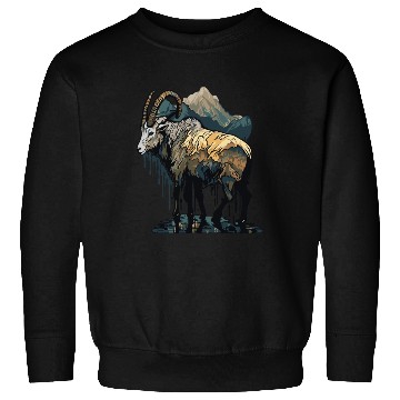 Discover a mountain goat lives in the mountains Sweatshirts