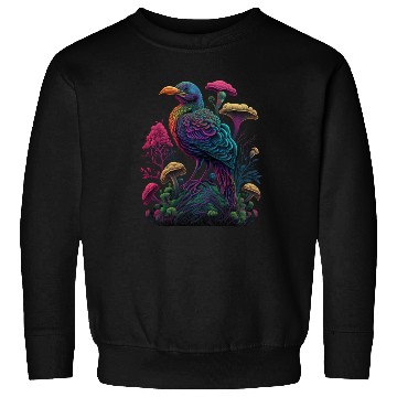 Discover trippy patterns psychedelic Mushroom phoenix bird Sweatshirts