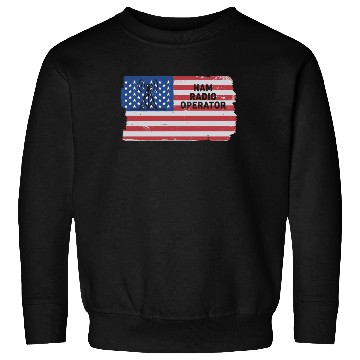 Discover Ham Radio Operator US Flag Sweatshirts