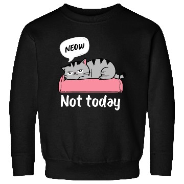 Discover Funny Lazy Bored Cat | For Cat Mom Cat lovers Sweatshirts