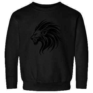 Discover Evil Lion With Mane Tattoo Portrait Sweatshirts
