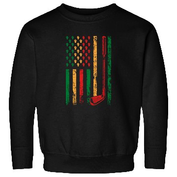 Discover American Sports Flag Athletic Black Juneteenth Sweatshirts
