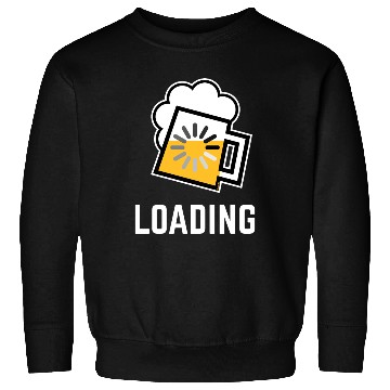 Discover Beer Loading (Drinking In Progress / Negative / /) Sweatshirts