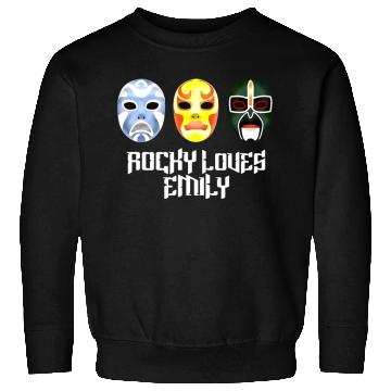 Discover Rocky Loves Emily Funny Sweatshirts