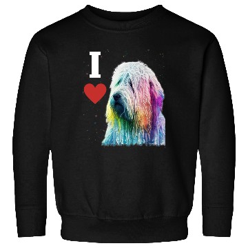 Discover Colorful komondor dog cute doggy Neon breed colore Sweatshirts