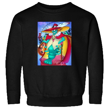 Discover Cornbread Shrimp Da' Pimp (green) Sweatshirts