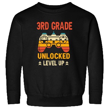 Discover 3rd Grade Unlocked Level Up Video Gamer Sweatshirts