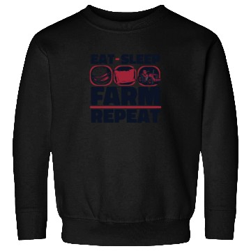 Discover Eat Sleep Farm Repeat Agriculture Rancher Farmer Sweatshirts
