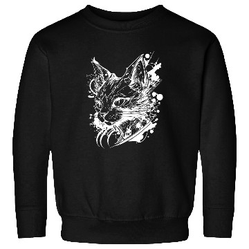 Discover Space Cat In Vintage Tattoo Style Sweatshirts