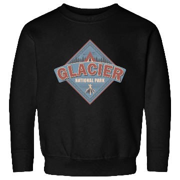 Discover Glacier National Park Montana Vintage US Camping Sweatshirts