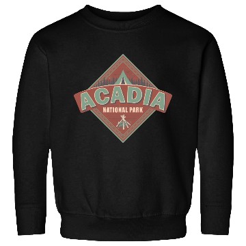 Discover Acadia National Park Maine Vintage US Camping Sweatshirts