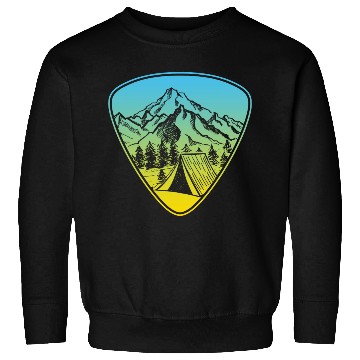 Discover Guitar Pick Mountain Forest Nature Sweatshirts