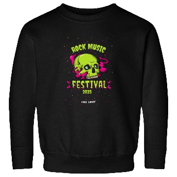 Discover Skull Givin' Raspberry Dk , Rock music Sweatshirts